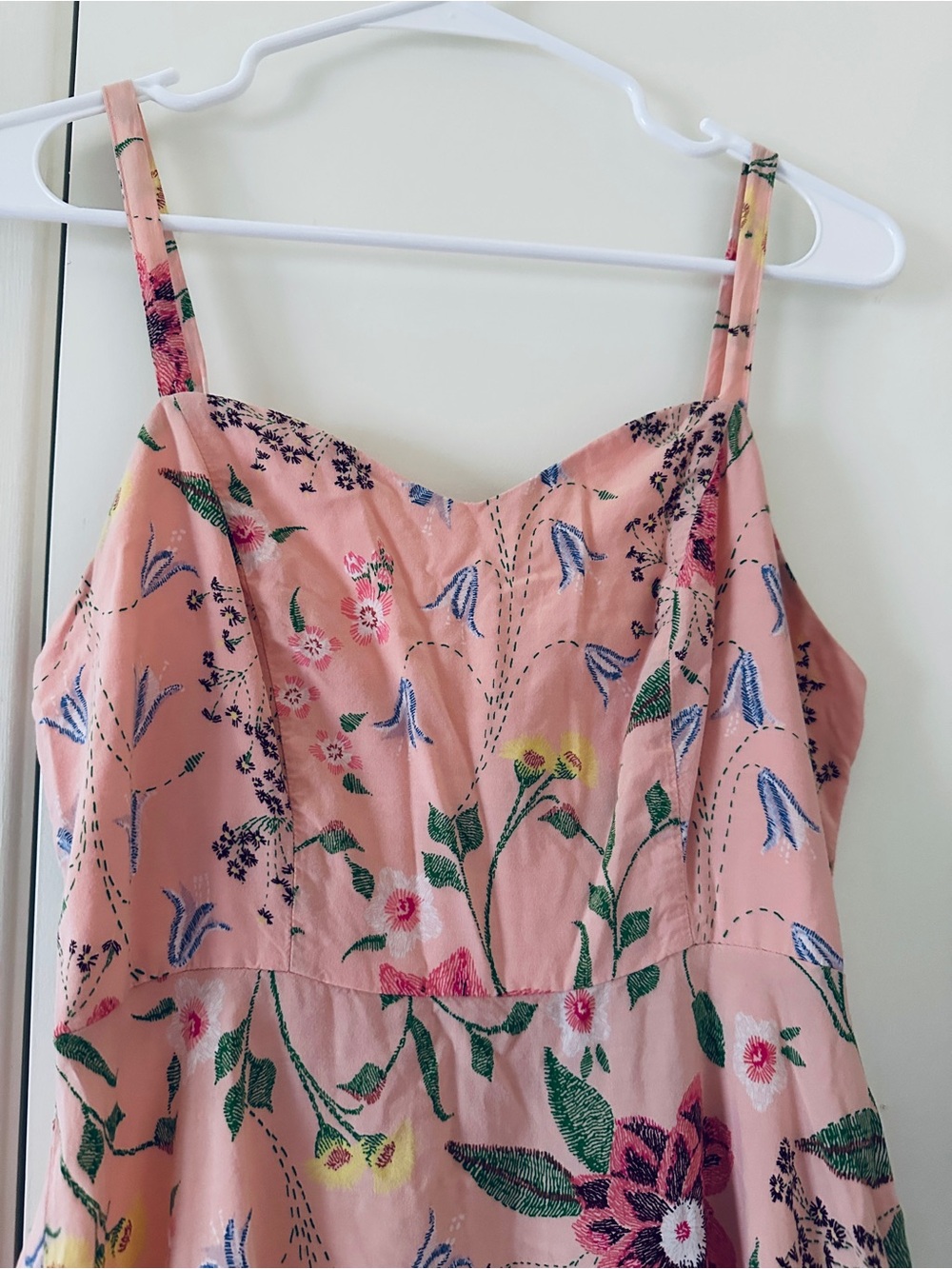 Old Navy Sundress- Medium Smocked  Blush Pink Floral - Picture 6 of 12